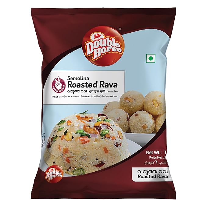 Double Horse Roasted Rava 1 kg(വറുത്ത റവ )