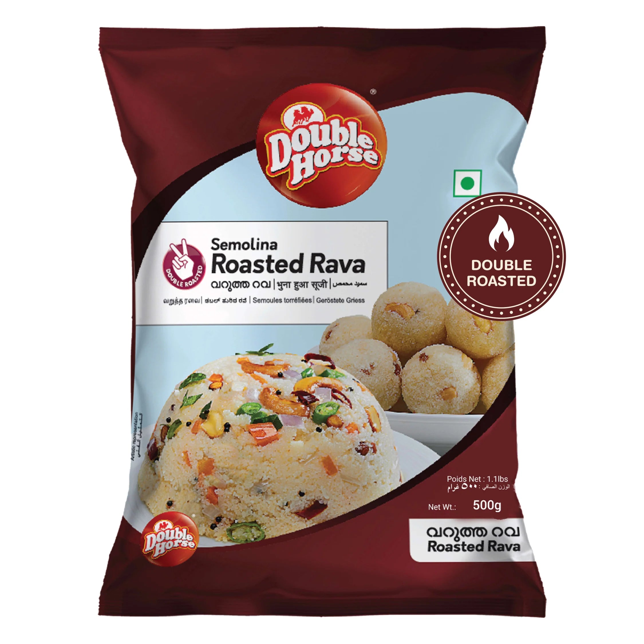 Double Horse Roased Rava 500 gm(വറുത്ത റവ )